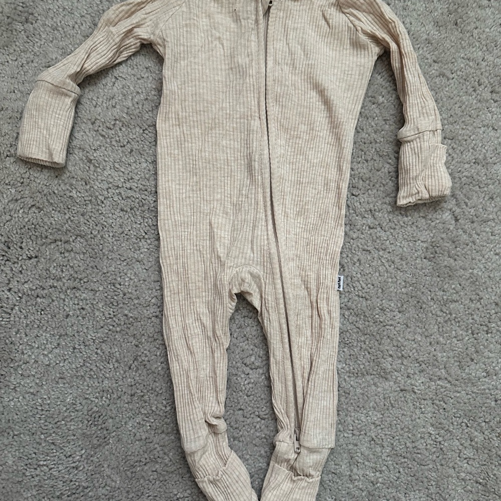 Little Sleepies Tan Footies One Piece